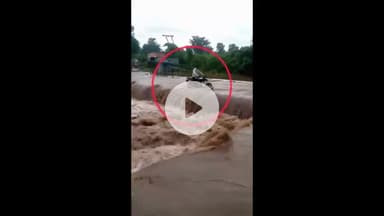 धार: बरखेड़ा का युवक बाइक सहित सोडपुर नदी के उफान में बहते-बहते बचा, मंजर था खौफनाक