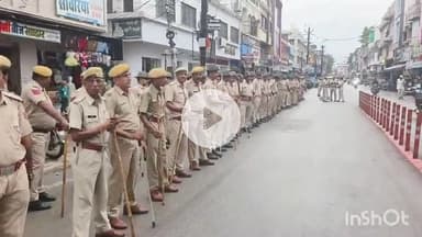 राजसमंद: राजसमंद काकरोली पुलिस ने आगामी त्यौहारों को देखते हुए आज रूट मार्च निकाला