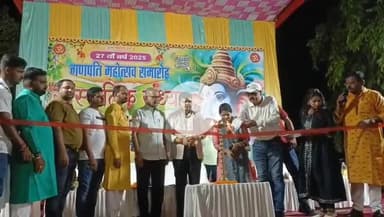 पाकुड़: रेलवे मैदान में 27 वें गणपति महोत्सव की धूम, उपायुक्त-पुलिस अधीक्षक ने की पूजा #festivals #puja #ganesh