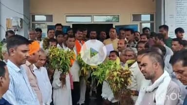 जावरा: पीला मोजेक: बारिश से खराब फसलों का बीमा और मुआवजा दे या प्रीमियम लौटाए, प्रदर्शन कर एसडीएम कार्यालय पहुंचे किसान