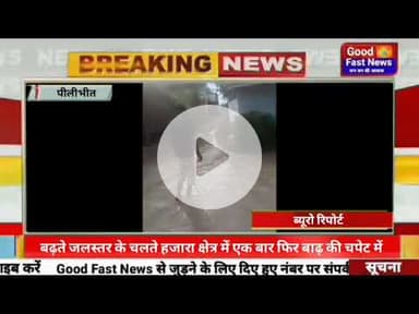 शारदा नदी के बढ़ते जलस्तर के चलते हजारा क्षेत्र में एक बार फिर बाढ़ की चपेट में आ गया#news