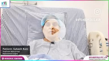 Same Day Bilateral Knee Replacement Surgery Done at NYS Hospitals Fategarh Churian road Amritsar. #Happypatient