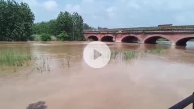 थानेसर: शाहबाद में मारकंडा नदी का जलस्तर बढ़ा, प्रशासन ने आसपास के गांवों में किया अलर्ट जारी