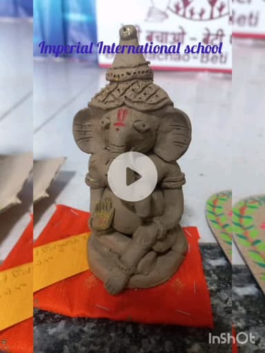 Ganesh Idol making competition 
Imperial International School bina kurwai road