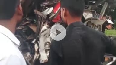 रामपुर: भोट थाने के समीप ट्रक और घोड़ा ट्राला की टक्कर में ट्रक चालक की मौके पर ही दर्दनाक मौत, दोनों वाहनों के उड़ गए परखच्चे