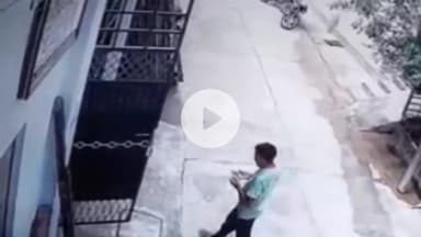 जगाधरी: आदर्श नगर कॉलोनी में घर में घुस रहे व्यक्ति को कुत्ते ने काटा, सीसीटीवी में कैद हुई घटना