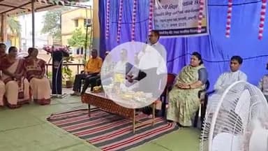 तिल्दा: नेवरा स्थित सरस्वती शिशु मंदिर उच्चतर माध्यमिक विद्यालय में शिशु वाटिका कार्यशाला का समापन समारोह