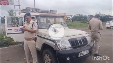 धार: मुंबई राष्ट्रीय राजमार्ग पर धामनोद पुलिस की सख्ती, दोपहिया चालकों पर की चालानी कार्रवाई