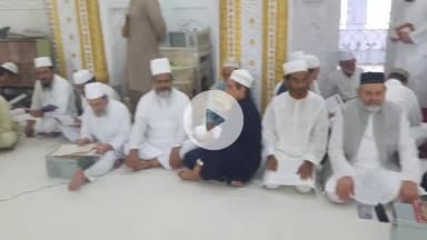 रामपुर: रविवार को जमा मस्जिद में मुफ्ती महबूब अली साहब की सोयम की फातिहा की गई