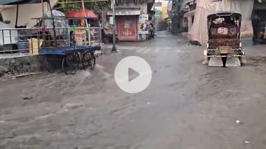 चूरू: चूरू में 58 एमएम बारिश के बाद निचले इलाकों में पानी भर गया, लोगों को हुई परेशानी