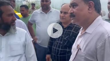 बद्दी: दून के विधायक राम कुमार चौधरी ने प्रभावित क्षेत्र का किया दौरा