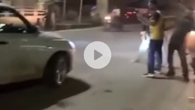 थानेसर: कुरुक्षेत्र: गाड़ी चालक ने युवक पर चढ़ाई गाड़ी, बार-बार मारी टक्कर, गाड़ी पर था फर्जी नंबर