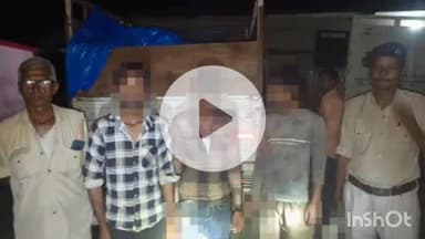 कुचायकोट: गोपालपुर पुलिस ने जलेबिया मोड़ के पास एक पिकअप गाड़ी से आठ मवेशियों सहित 3 तस्करों को किया गिरफ्तार