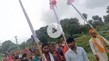 कनवास: नयागांव से ध्वजा हाथ में लेकर बंजारा समाज के श्रद्धालु पैदल यात्रा पर निकले, मेले में पहुँचकर करेंगे कल्लाजी के दर्शन