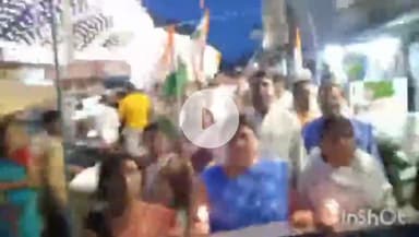 ब्यौहारी: देवलौंद में कांग्रेसियों ने निकाली 'वोट चोर, गद्दी छोड़' यात्रा