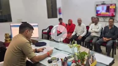 ठाकुरद्वारा: एसपी देहात कुंवर आकाश सिंह ने अपने कार्यालय पर जनसुनवाई में आए फरियादियों की समस्याएं सुनीं