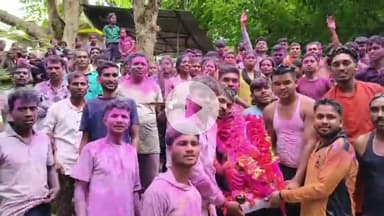 केशकाल: ग्राम पीपरा में हर्षोउल्लास के साथ नाचते-गाते भगवान गणेश की प्रतिमा का विसर्जन किया गया