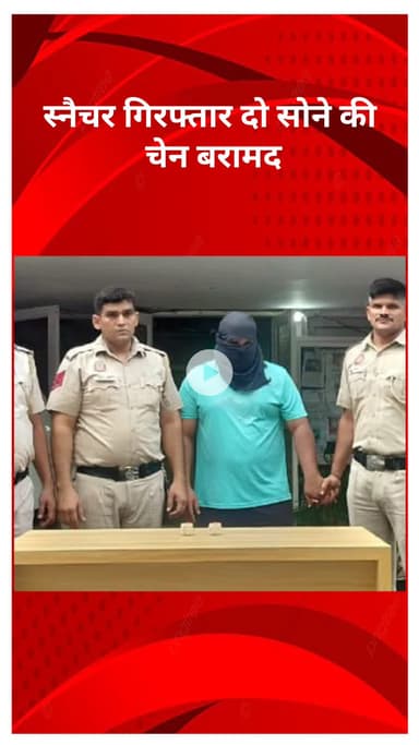 सरस्वती विहार: नॉर्थ-वेस्ट ज़िला पुलिस को बड़ी सफलता, स्नैचर गिरफ्तार, दो सोने की चेन बरामद