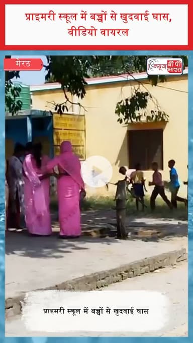 #मेरठ: प्राइमरी #स्कूल में बच्चों से खुदवाई घास, वीडियो वायरल

#ChildrenNotLabour #प्राइमरीस्कूलअधिकार #MeerutSchool