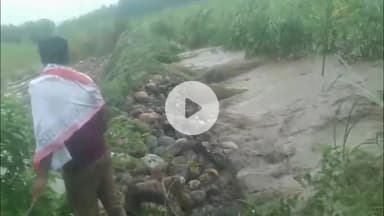 जगाधरी: बाढ़ से प्रताप नगर के कमालपुर टापू गांव में सिंचाई विभाग द्वारा बनाई गई ₹7 करोड़ की पटरी टूटी