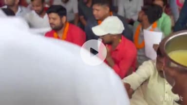 नवादा: धरना स्थल पर अखिल भारतीय विद्यार्थी परिषद का आंदोलन लाया नया रंग, 5 सदस्य टीम ने आकर किया मुलाकात, आमरण अनशन समाप्त