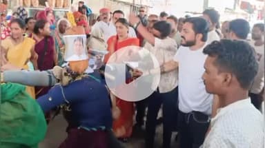 शाहपुरा: भेड़ाघाट चौराहे पर बरगी विधायक के नेतृत्व में कांग्रेस ने जीतू पटवारी और राहुल गांधी का पुतला फूंका