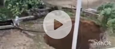 बाली: सेवाड़ी में 24 घंटे में तीन कुएं धंसे, मोटर, बिजली मीटर और 100 फीट का पीपल का पेड़ जमीन में समाया