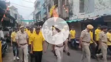 झालरापाटन: झालरापाटन में आरएसएस का पथ संचलन, शहर के मार्गों से निकली यात्रा, स्वयंसेवकों ने किया कदमताल