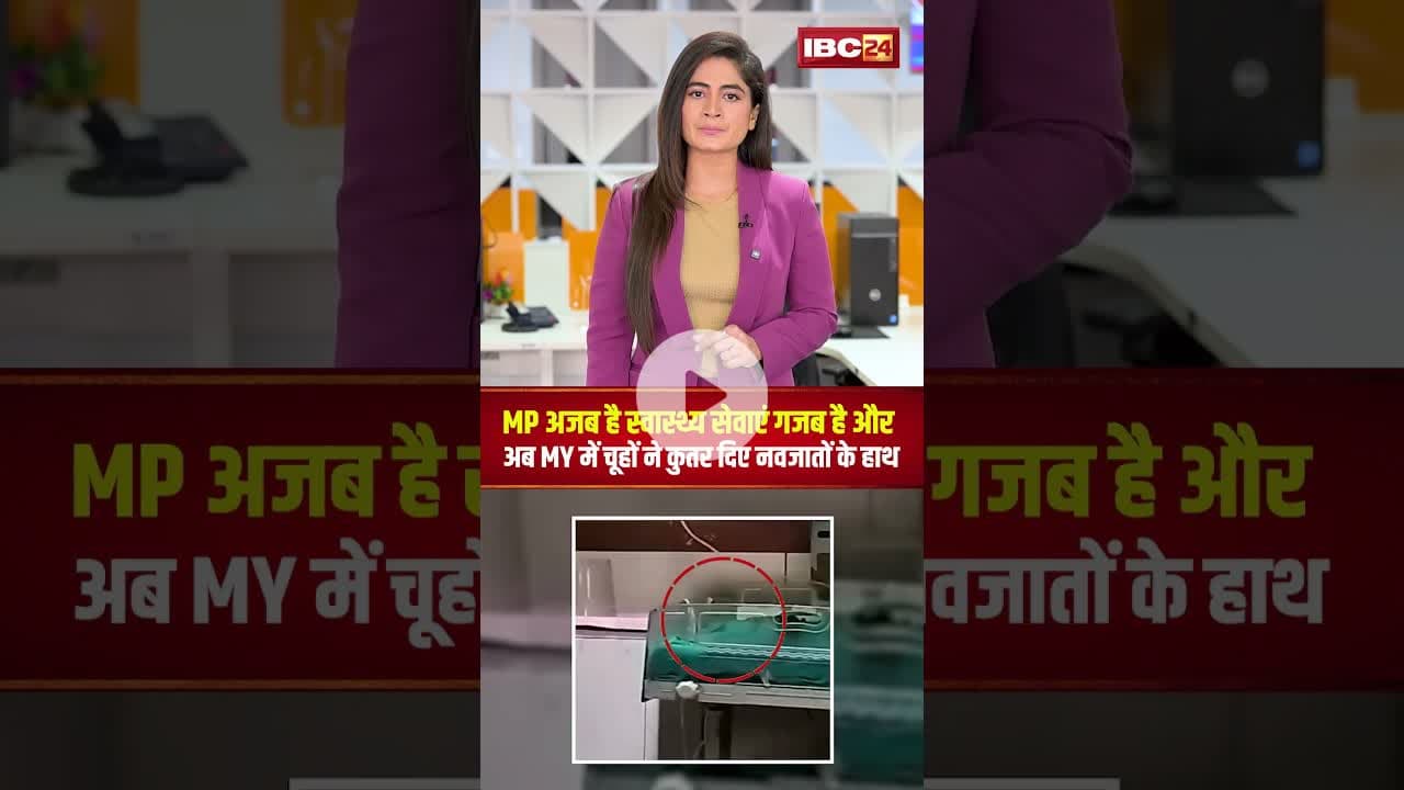 MP अजब है स्वास्थ्य सेवाएं गजब है..#myhospital में चूहों ने कुतर दिए नवजातों के हाथ। #shortvideo