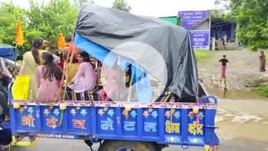 जलझूलनी एकादशी के दिन  देव विमान निकलते हुए।