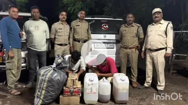 धार: धार आबकारी विभाग की बड़ी कार्रवाई, हाईवे पर वेगनआर कार के साथ दो आरोपी गिरफ्तार