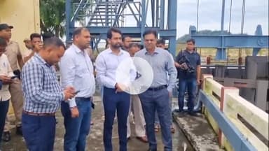 जगाधरी: यमुनानगर: बढ़ते जल स्तर को लेकर जिला उपायुक्त और पुलिस अधीक्षक ने हथिनी कुंड बैराज का किया निरीक्षण