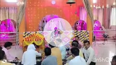 बुदनी: बारिश के बीच नगर में निकला भगवान कृष्ण का विमान