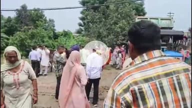 थानेसर: CM की धर्मपत्नी सुमन सैनी ने बाबैन में जलभराव और राक्षी नदी के टूटे तटबंधों का जायजा लिया