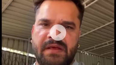 बक्सर: भोजपुरी अभिनेता व गायक खेसारी लाल यादव ने बक्सर में वामन द्वादशी पर शोभायात्रा में शामिल होने की अपील की