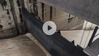 जगाधरी: यमुनानगर: हथिनीकुंड बैराज पर तीन दिन से उफान पर है यमुना नदी