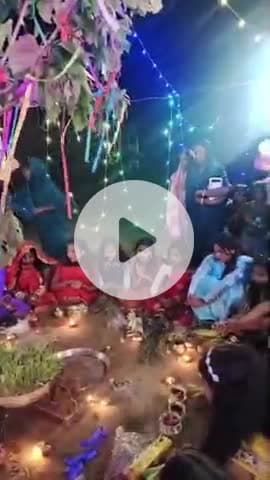 डोमचांच: डोमचांच नगर क्षेत्र में कर्म पर्व मनाया गया