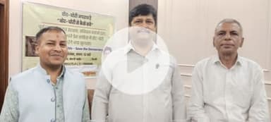 पूर्व जज मनोज जी से मुलाक़ात... जज साहब पिछले साल VRS ले लिए थे, समाज के लिए कुछ अच्छा करने के लिए...