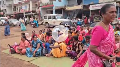 दुर्ग: छत्तीसगढ़ में मितानिनों का सीएम हाउस घेराव, पुलिस ने तरीघाट पर रोका, हज़ारों मितानिन पैदल रायपुर कूच पर #jansamasya