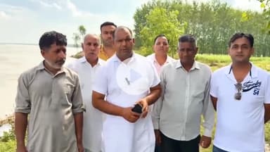 जगाधरी: बीबीपुर में भूमि कटाव पर भारतीय किसान यूनियन के जिलाध्यक्ष ने सरकार से मुआवजे की मांग की