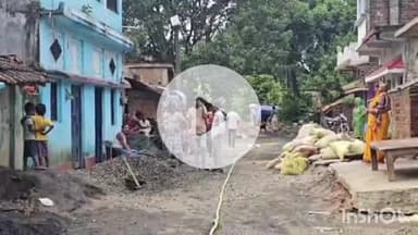 हिरणपुर: प्रखड़ क्षेत्र के बरमसिया में पीसीसी सड़क निर्माण में भारी अनियमितता#jansmsya