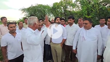 पलवल: पलवल के बिगड़े हालातों को देखकर केंद्रीय मंत्री कृष्णपाल गुर्जर के प्रतिनिधि उत्कर्ष चौधरी ने गांवों का जायजा लिया