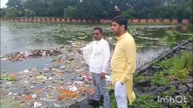 धार: धार में अनंत चतुर्दशी से पहले जिला प्रशासन और नगर पालिका ने किया मूंज सागर और देवीजी तालाब का निरीक्षण, लापरवाही उजागर