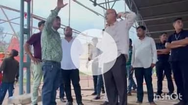 बेमेतरा: बेमेतरा कृषि उपज मंडी परिसर में शिक्षक दिवस सम्मान समारोह की तैयारी का विधायक दीपेश साहू ने लिया जायजा