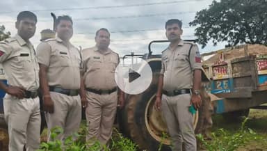 सिंगरौली: शासन पुलिस ने ग्राम शासन शिव पहाड़ी के पास अवैध रेत परिवहन करते ट्रैक्टर को किया ज़ब्त, कार्रवाई की