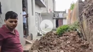 जगाधरी: साढौरा में 3 दिन से हो रही बारिश के चलते दो जगह गिरे कच्चे मकान, टला हादसा