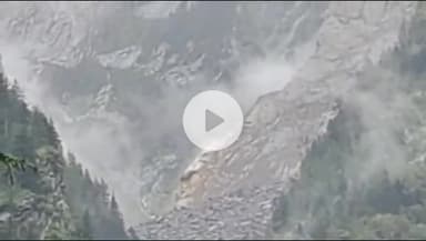 भटवाड़ी: हर्षिल स्थित तेल गाड में एक बार फिर से उफान आया, तेलगाड के ऊपरी क्षेत्र में पहाड़ी दरकने से अविरल प्रवाह रुक गया