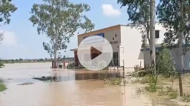 शाहजहांपुर: गर्रा नदी का जलस्तर बढ़ने से नदी किनारे बने पशु नियंत्रण प्रजनन केंद्र एवं स्वसन ग्रह में पानी पहुंचा, प्रशासन अलर्ट