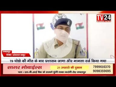 हैदराबाद रेस कोर्स से जबलपुर लाए गए 57 घोड़ों में से 19 की मौत के मामले में अब प्रशासन हरकत में आया