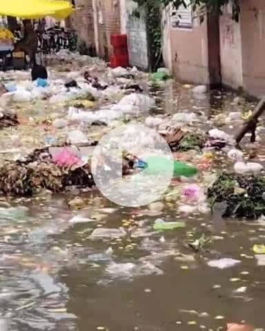 जगाधरी: यमुनानगर में हल्की बारिश से सड़कों पर फैला कूड़ा, लोगों को परेशानी, निगम की खुली पोल